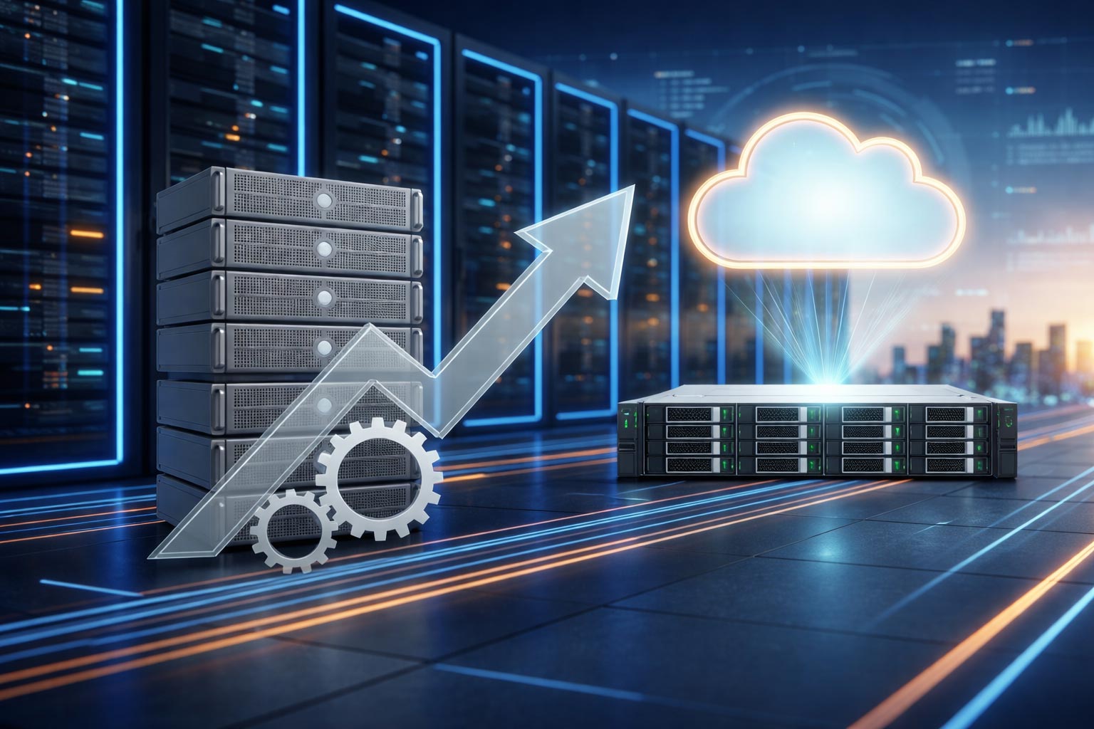 ITインフラとクラウドのイメージ