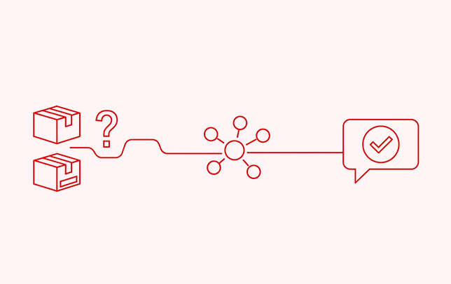 製品・人物の相関関係を答える高度なQAシステムを示すアイコン