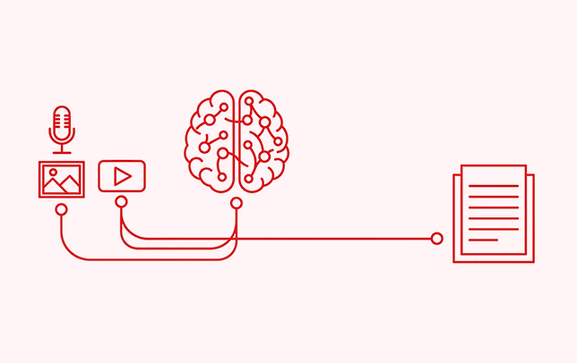 マルチモーダル生成AIを示すアイコン